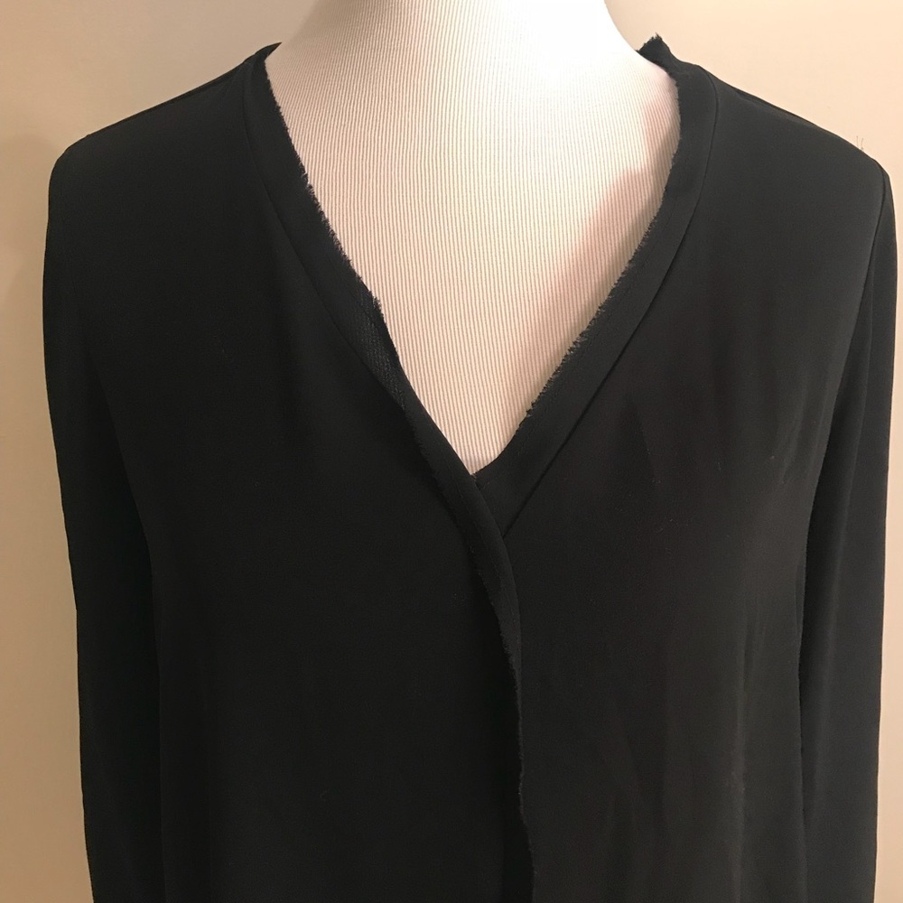 Black VNeck Blouse